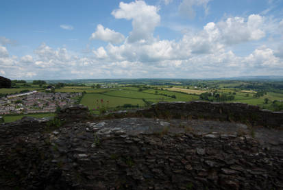 View East from top of Launceston Castle