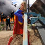 Supergirl refuses to kneel before Zod