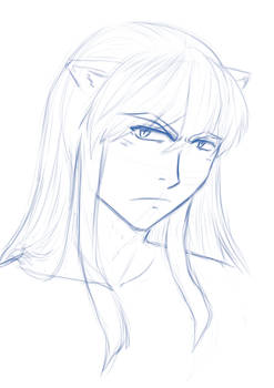 Inu portrait - WIP