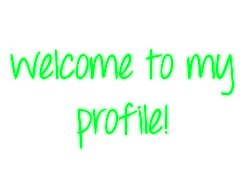 Welcome To My Profile - Green - Mossy's Graphics