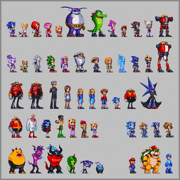 Sonic Style Sprites - Original and Custom by Abbysek on DeviantArt