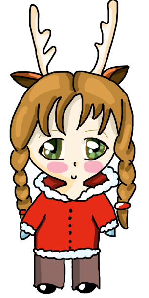 Badly done christmas chibi.