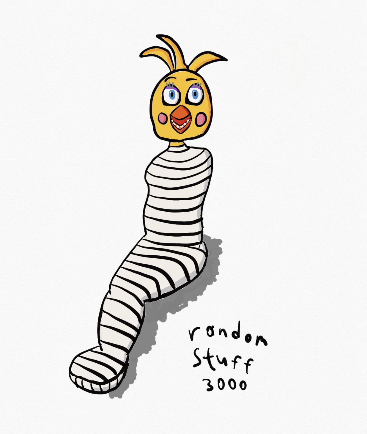 Deviantart Request From Randomstuff3000 Toy Chica mummified DIGITAL by randomstuff3000 on DeviantArt