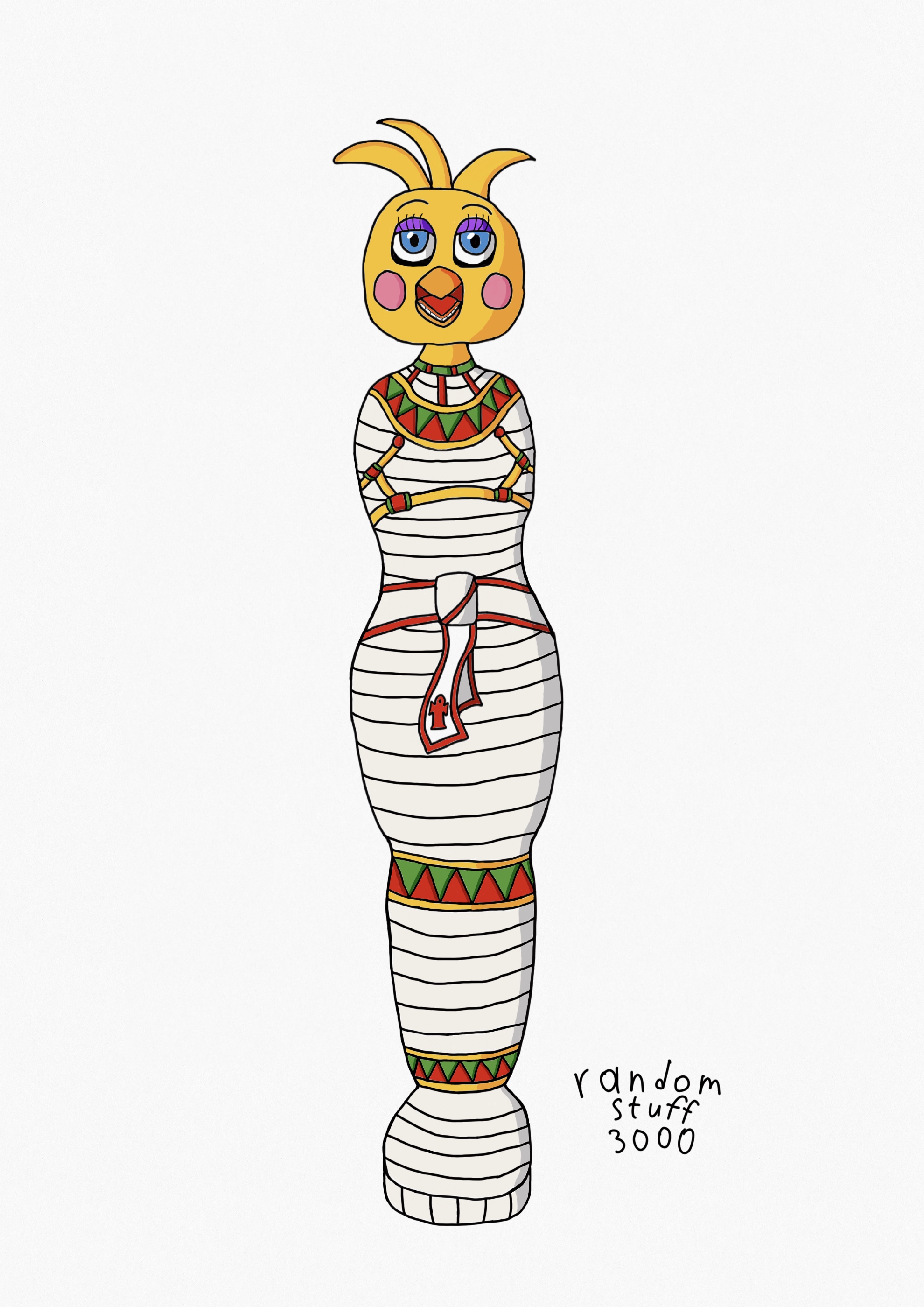 Deviantart Request From Randomstuff3000 Toy Chica Mummified by randomstuff3000 on DeviantArt