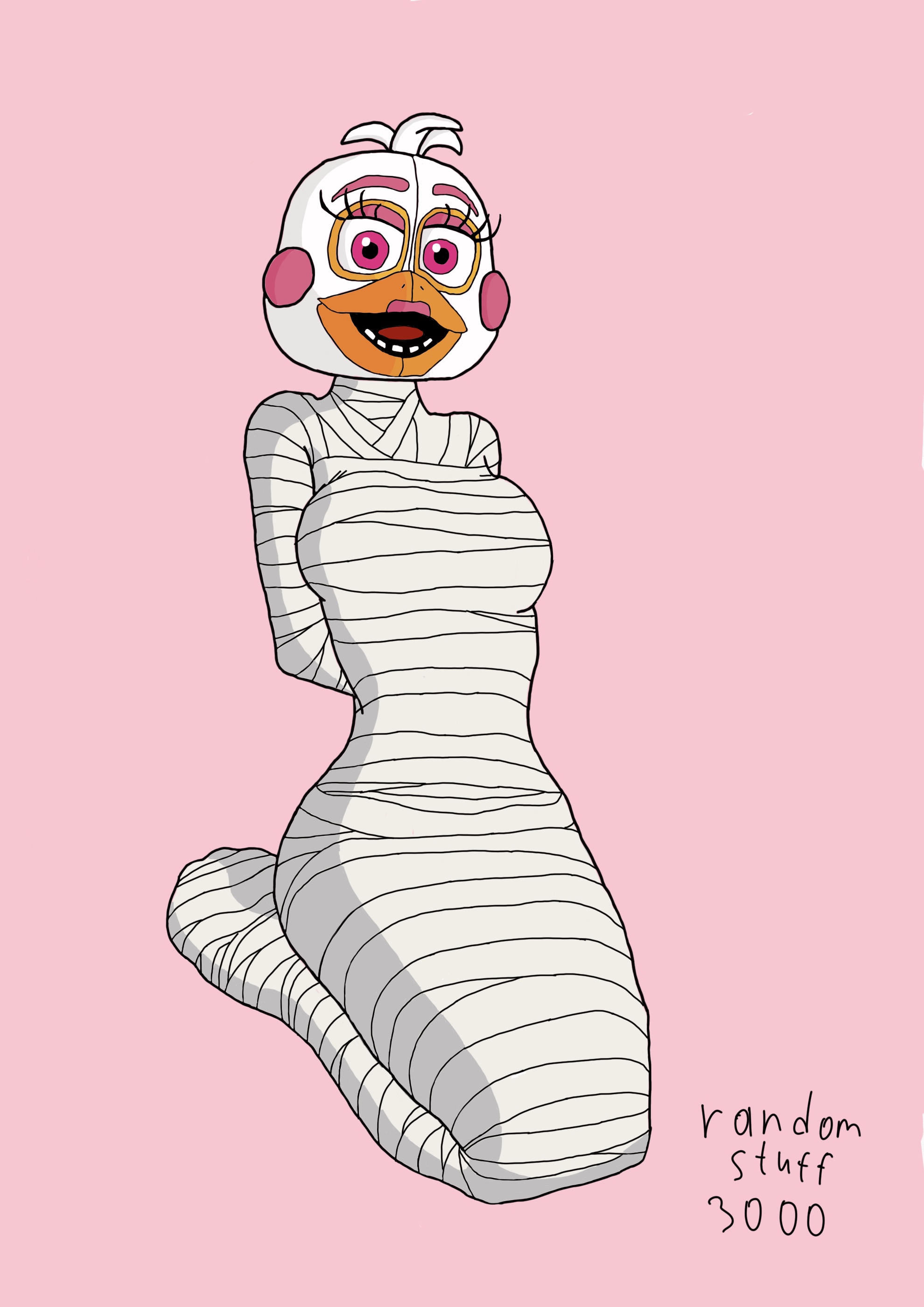 Deviantart Request From Randomstuff3000 Funtime Chica mummified by randomstuff3000 on DeviantArt