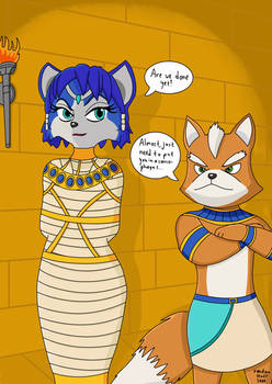 Fox and mummified Krystal