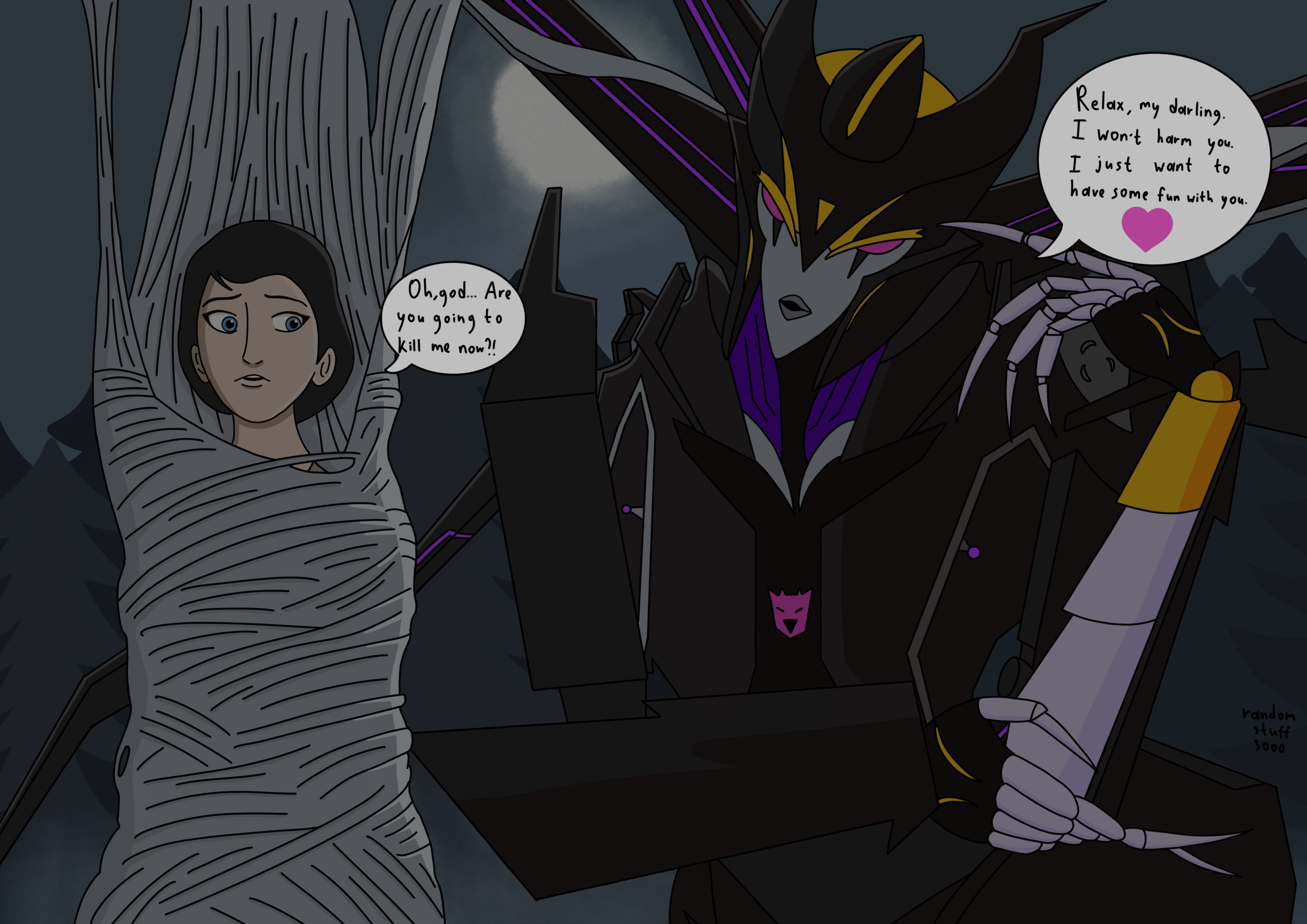 Deviantart Request From Randomstuff3000 Airachnid and her new pet by randomstuff3000 on DeviantArt