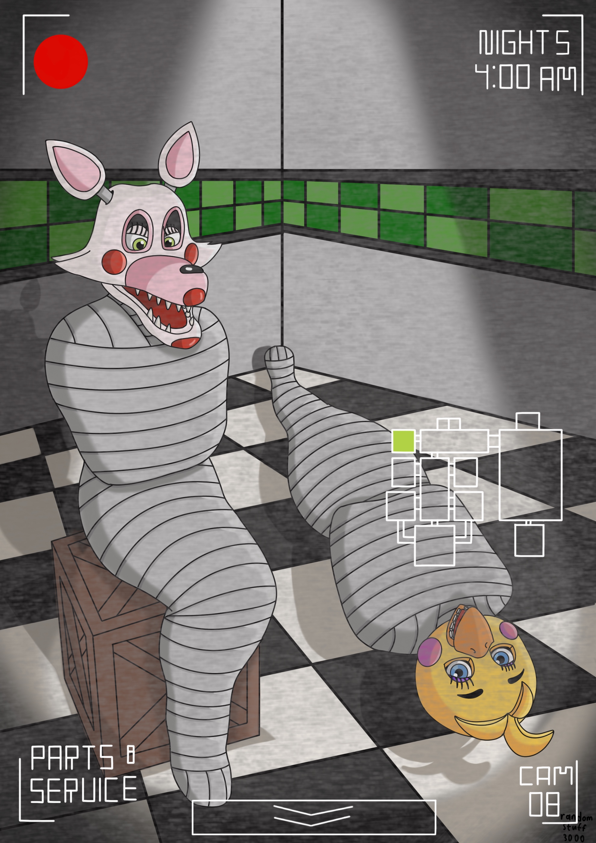 Deviantart Request From Randomstuff3000 Toy Chica and Mangle taped up by randomstuff3000 on DeviantArt