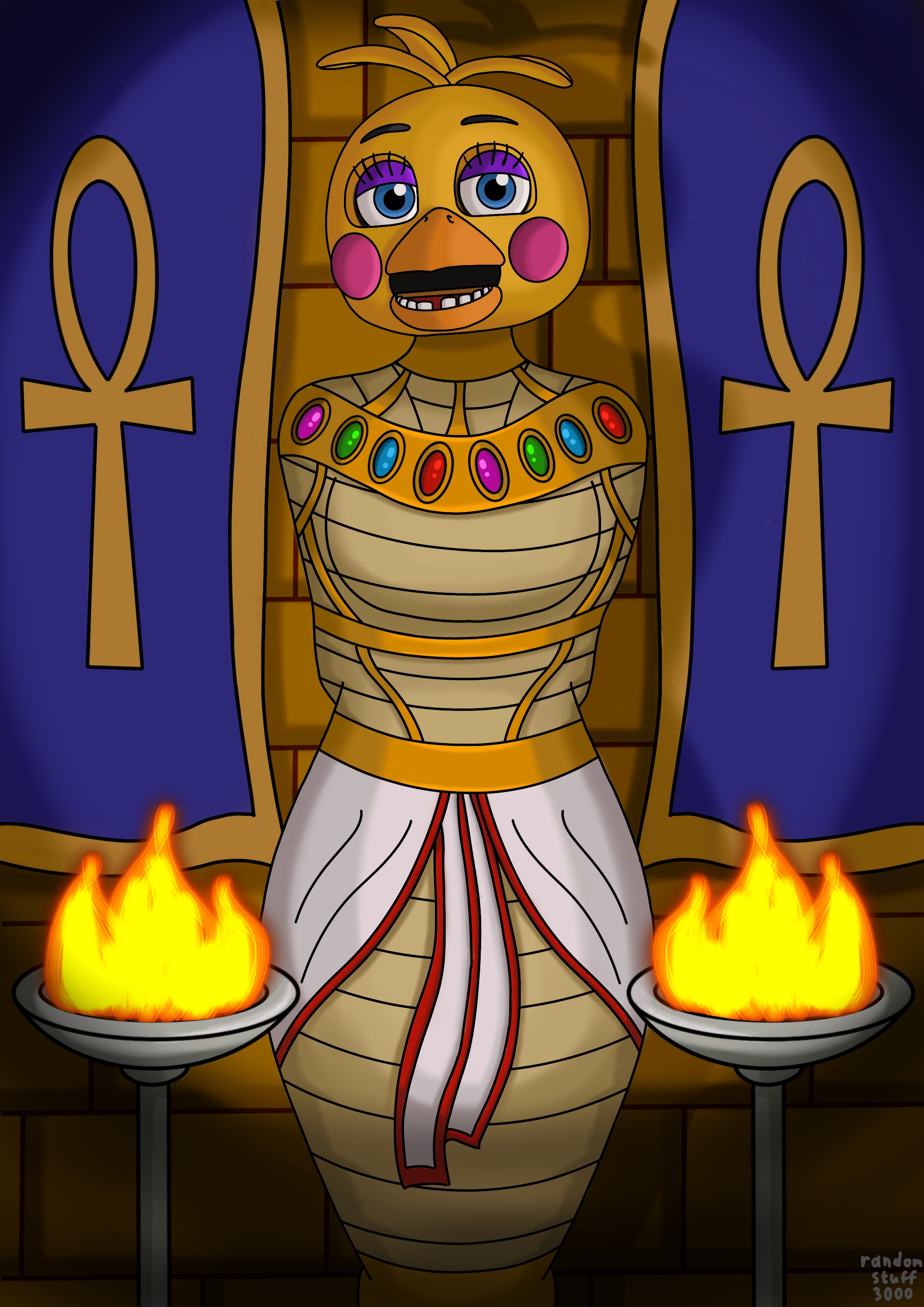 Deviantart Request From Randomstuff3000 Toy Chica mummified by randomstuff3000 on DeviantArt