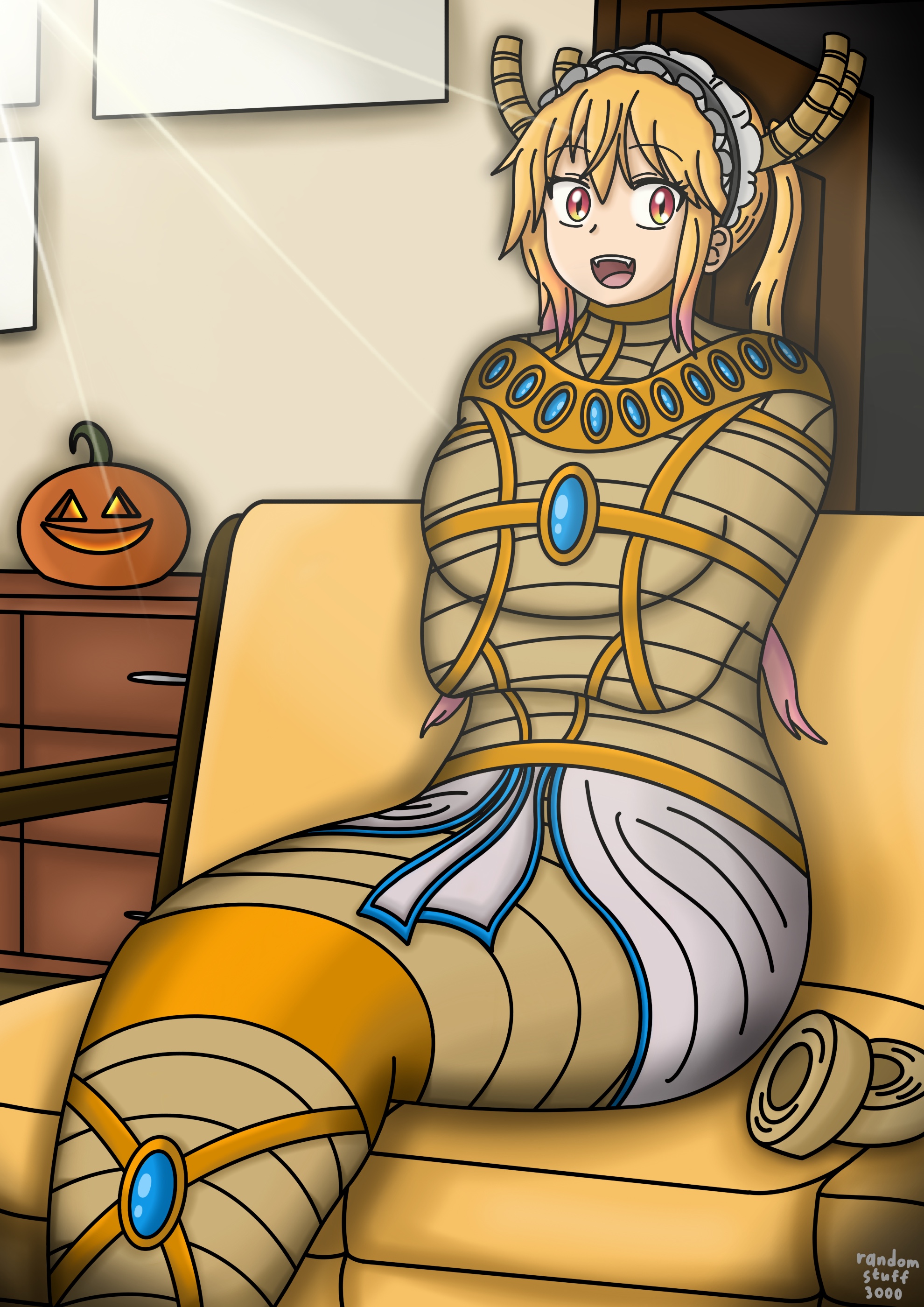 Deviantart Request From Randomstuff3000 The dragon mummy maid by randomstuff3000 on DeviantArt