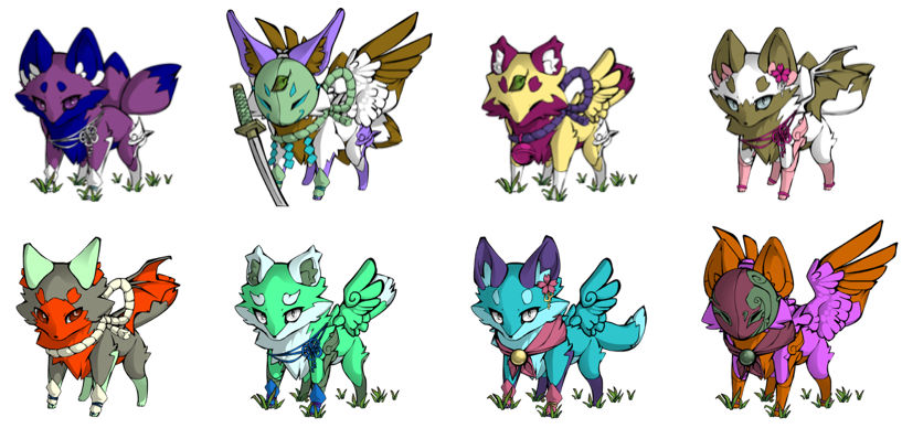 Fox Adaptables Fox Adoptable Sheet 1 OPEN by PrincessRobocop on DeviantArt