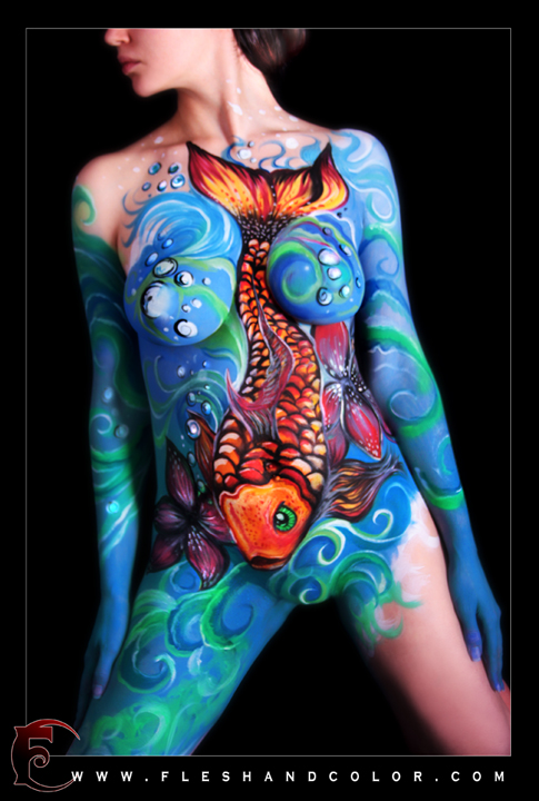 Koi Body Painting