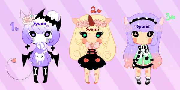 Pastel Goth Adopts (Closed)