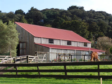 My friend's drive in house barn