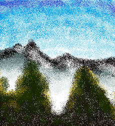 Valley View MS paint (Bob Ross inspired)