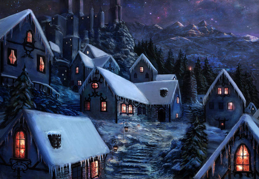 winter village by MBato on DeviantArt