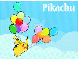 pikachu and balloon