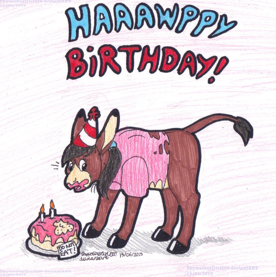 CQ Birthday Donkey