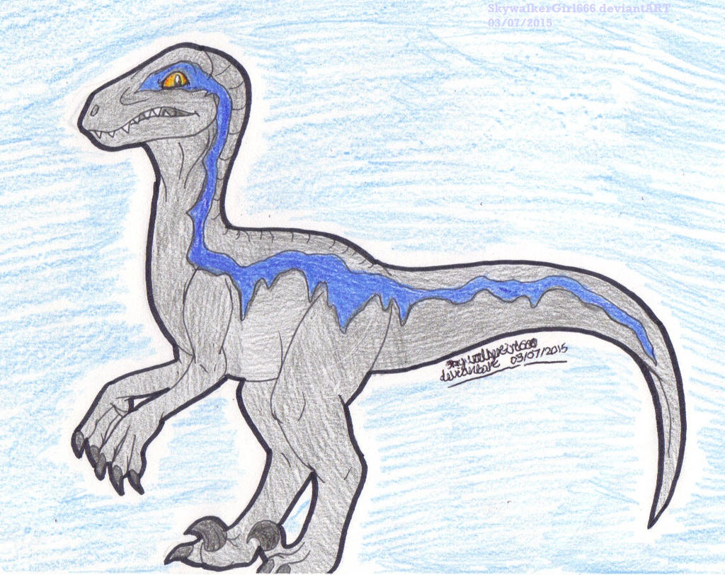 Blue the Raptor by artistNJC on DeviantArt