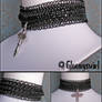 Black chainmaille choker