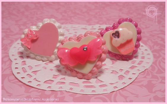 Nom Nom Creamy heart rings