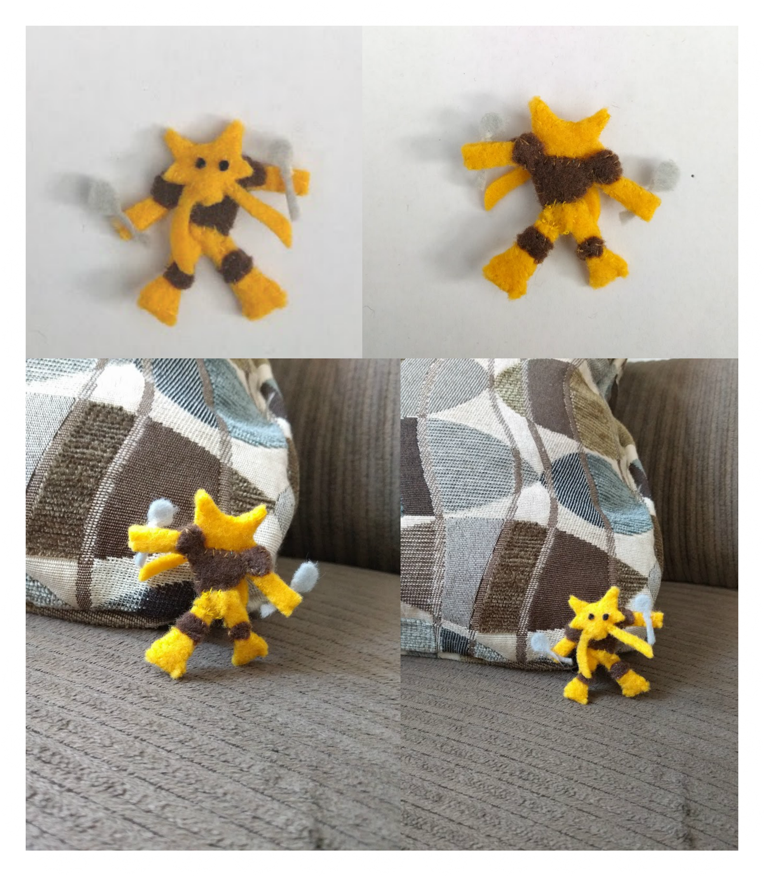 Super Tiny Simplified Alakazam Plushie!!