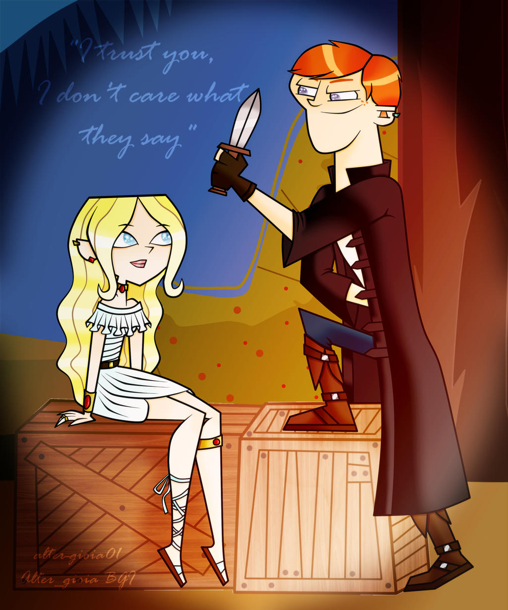 |I Trust You.| - Total Drama Dawn and Scott