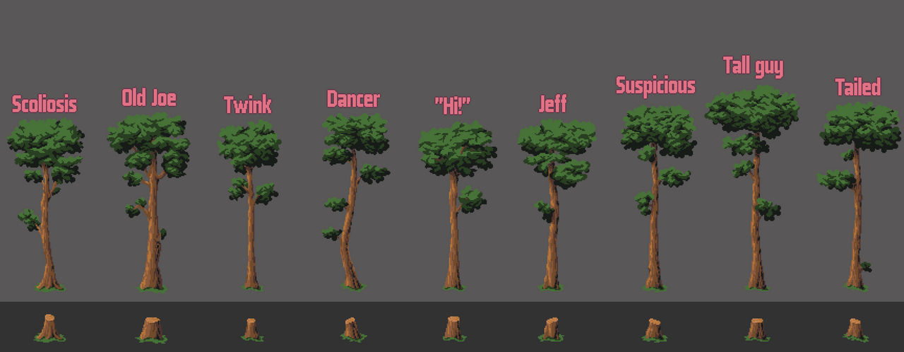 Forest biome trees by Glionox on DeviantArt