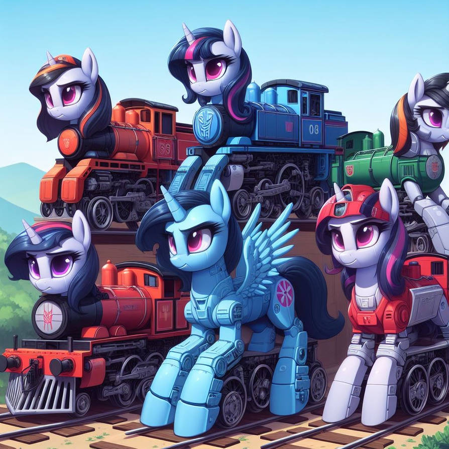 Transformers Train Deviantart Equestrian transformer locomotive ponys (or ETLP) by giantfox on DeviantArt