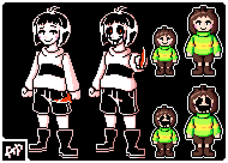 Undertale Chara sprite by apricoskaart on DeviantArt