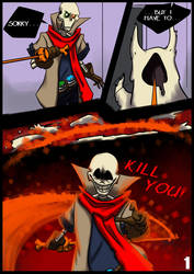 [Page 1] DustBelief:Disbelief Murderer Path comic.