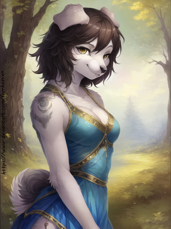 Furry Anime Girl Digital Art by antoinebernard on DeviantArt