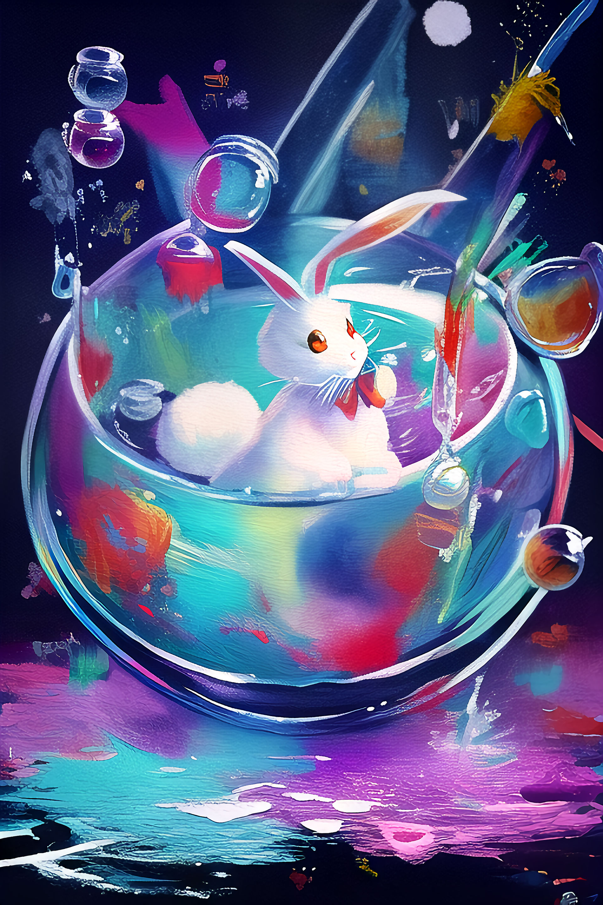 Dancing Water Rabbit Year of the Water Rabbit by deddett on DeviantArt