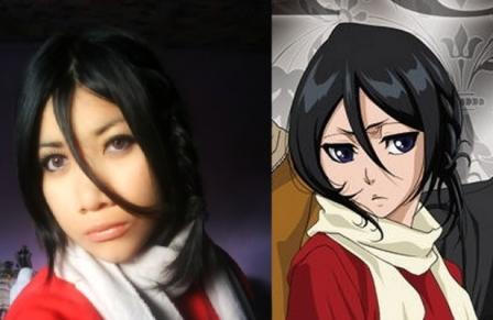 rukia red  cosplay