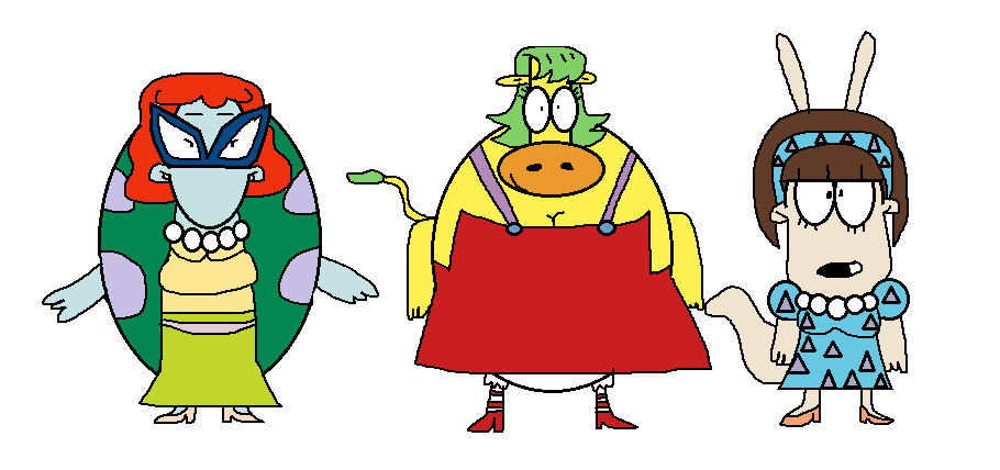 Genderbend Rocko, Heffer, and Filburt by NicoleAsdon on DeviantArt