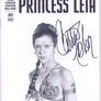 Princess Leia blank sketch cover commission