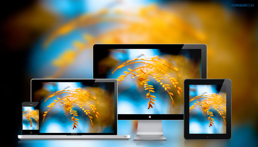 Drops of Gold Wallpaper by hongkiat