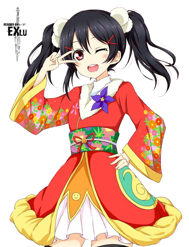 Nico Yazawa v2 render by ExLu on DeviantArt