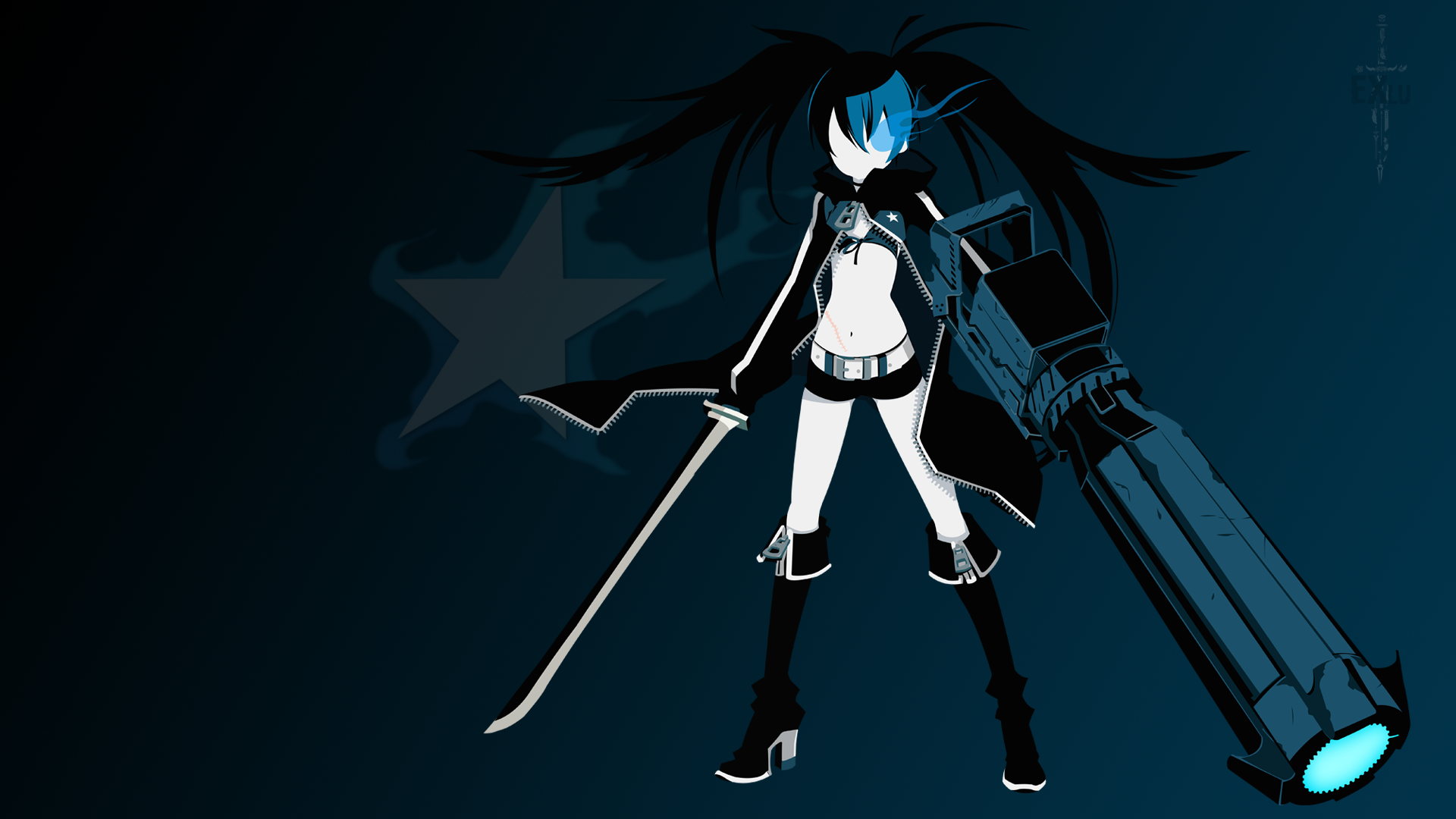 Black Rock Shooter Minimalist