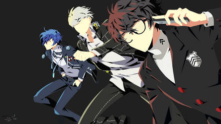 Persona Main Character Vector Wallpaper