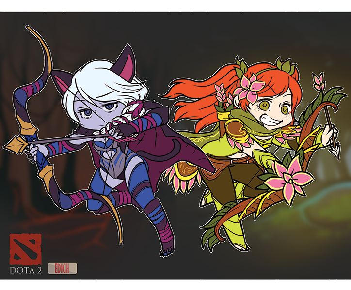 windranger and drowranger by EDICH-art on DeviantArt