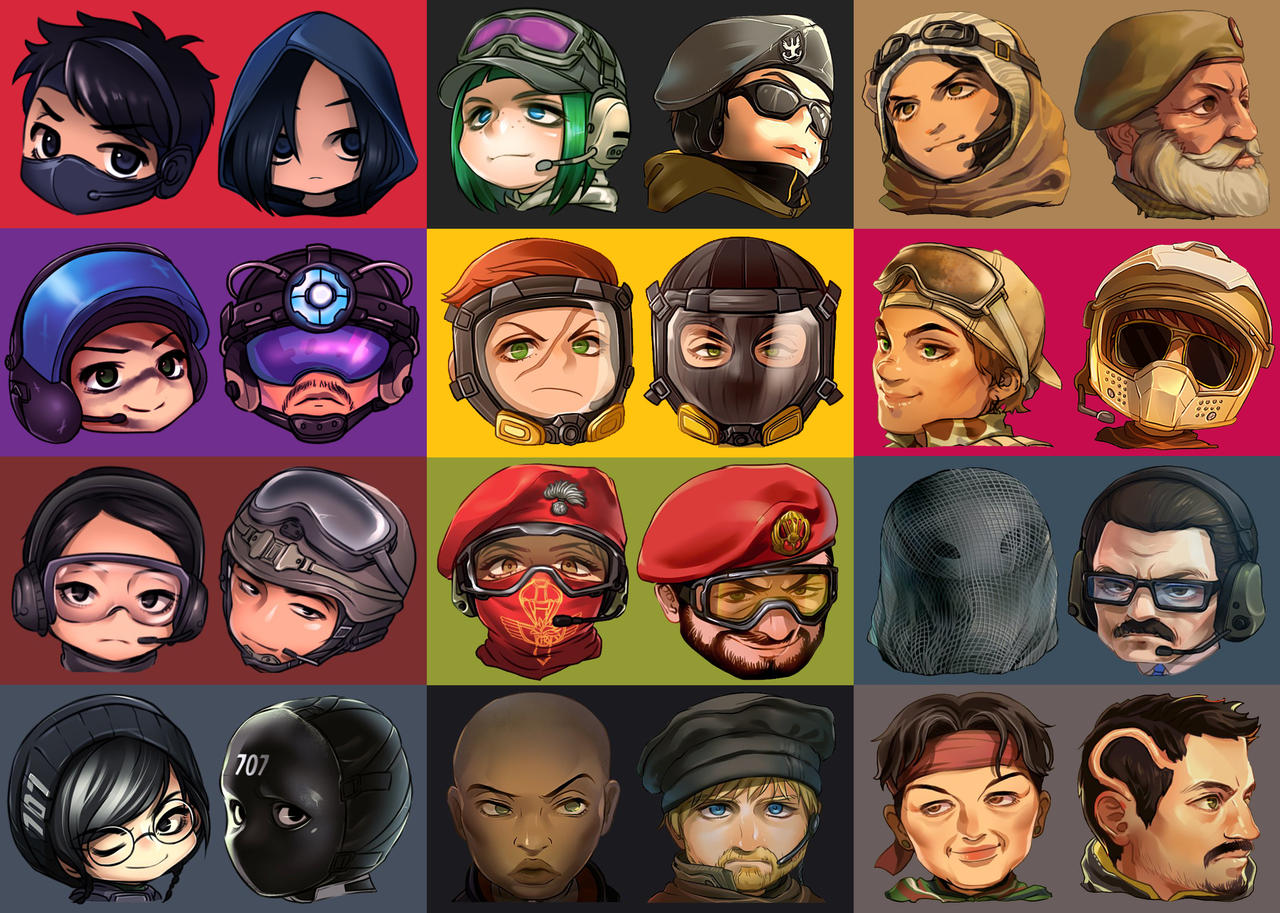 Rainbow six siege chibi flair by EDICH-art on DeviantArt