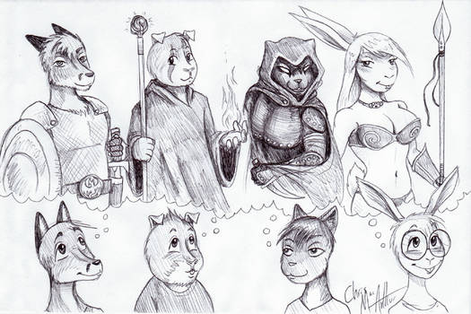 Dn'D Crew and Characters