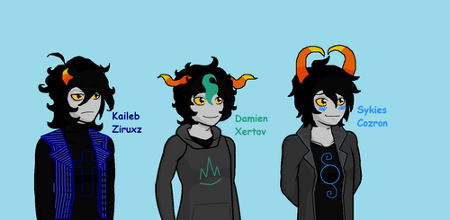 Blue Blood Trio- Homestuck OCs