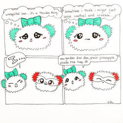 fuzziescomics- agadoodoodoo push pineapple...