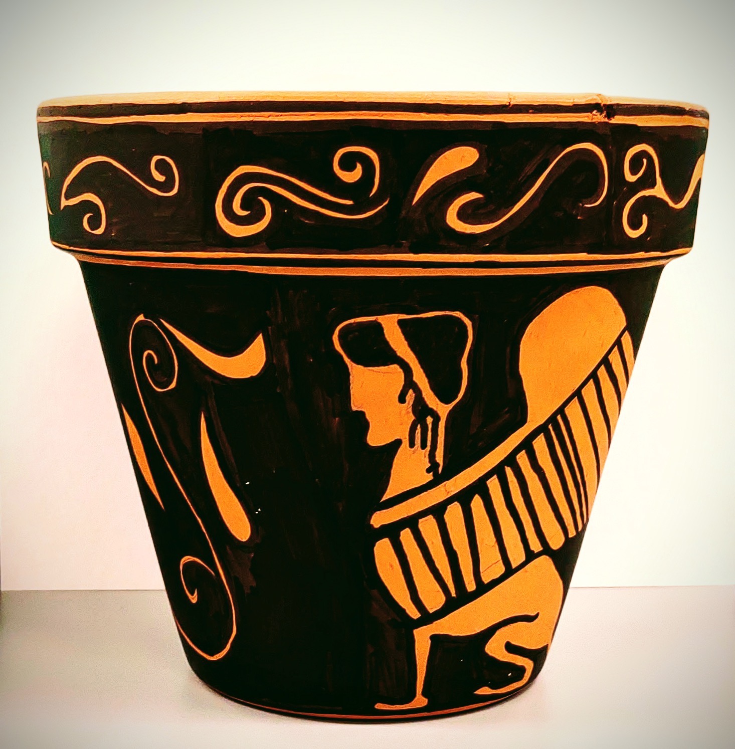 easy ancient greek pottery