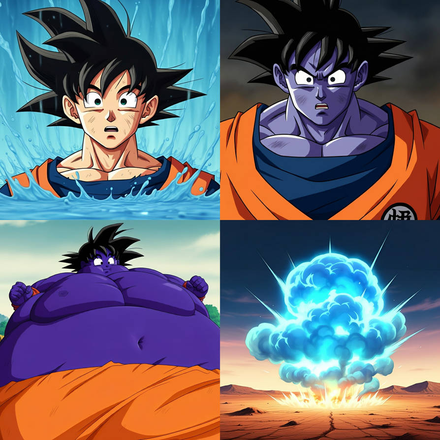Bomb Inflation Explosion Deviantart Berry Bomb (DBZ Blueberry Inflation) by justlooking4things on DeviantArt