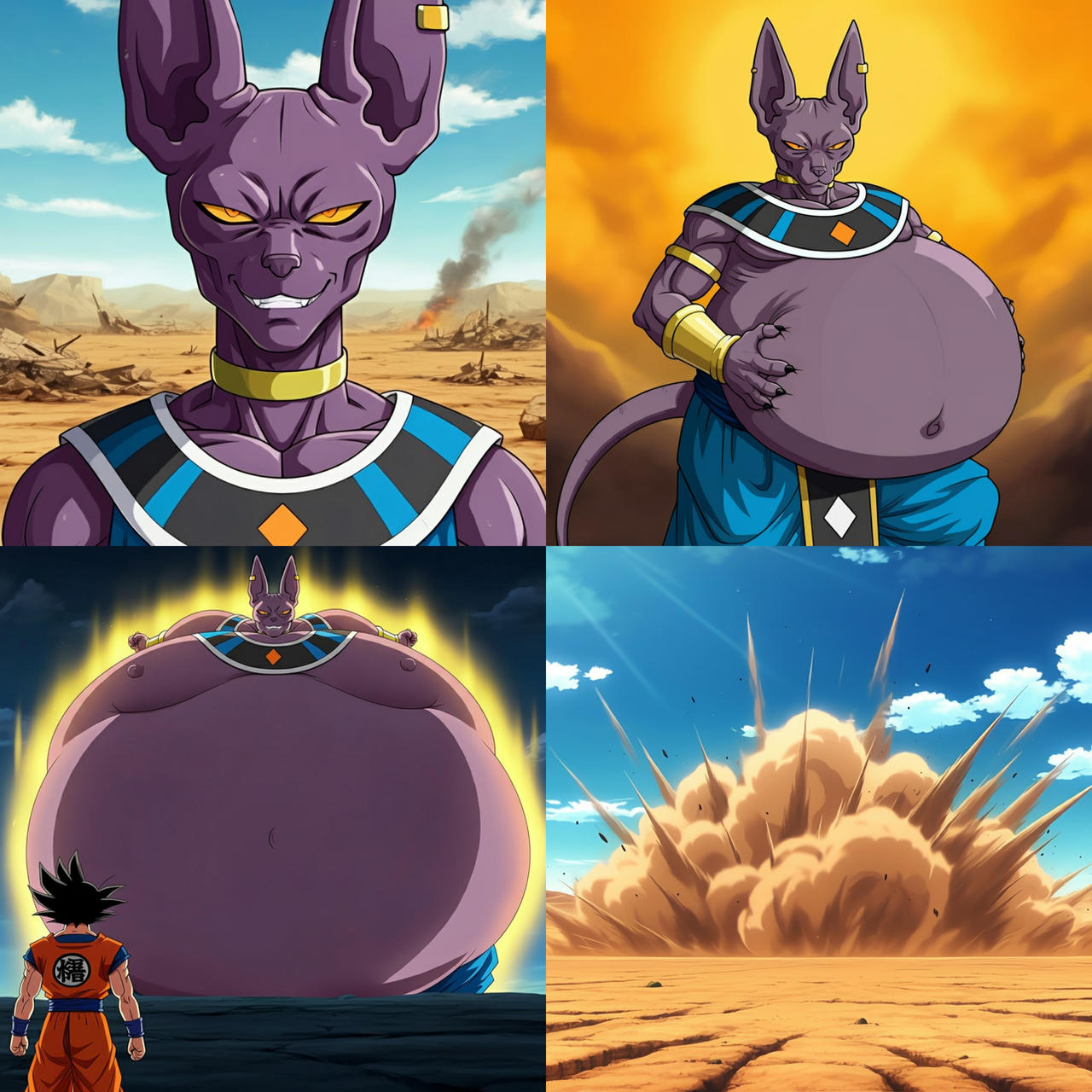 Saiyan Self-destructive (Dragon Ball Z Inflation) by justlooking4things ...