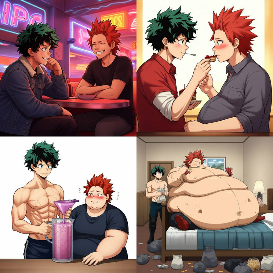 Body Inflation Mha Kiri's Feeder (MHA Weight Gain Comic) by justlooking4things on DeviantArt