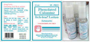 Phenolated Calamine Lotion Label
